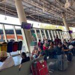 Movimentação é intensa no local que aguarda a expectativa de reencontros emocionantes