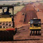 MS-352 está sendo pavimentada em Terenos