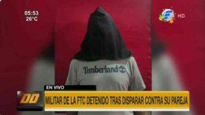 Militar foi preso nesta quarta-feira após ser acusado de atirar contra a esposa