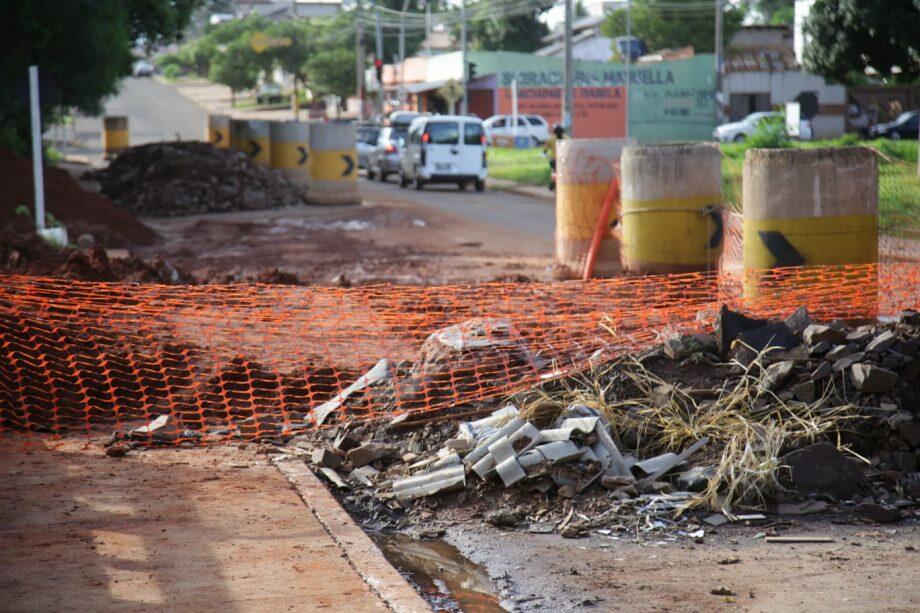 Obras começaram na ponte do Bairro São Conrado