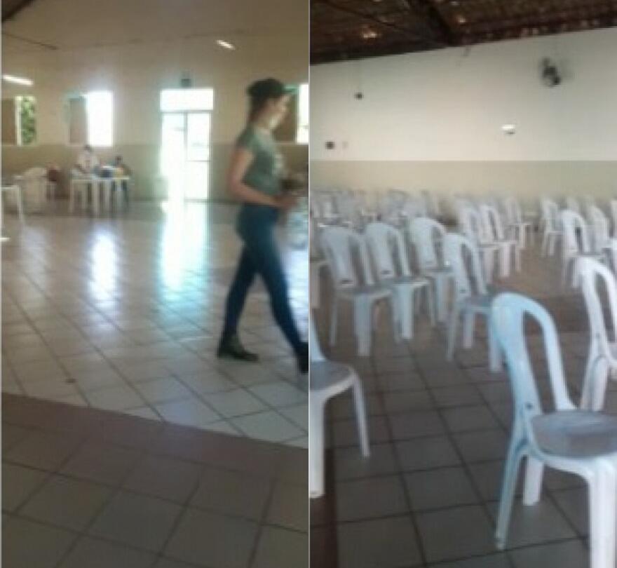 Local estava vazio quando leitores chegaram para receber a imunização