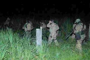 Exército paraguaio durante operação na fronteira