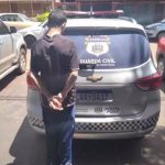 O suspeito foi preso em flagrante.