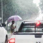 Chuva foi registrada na manhã desta quarta em Campo Grande.
