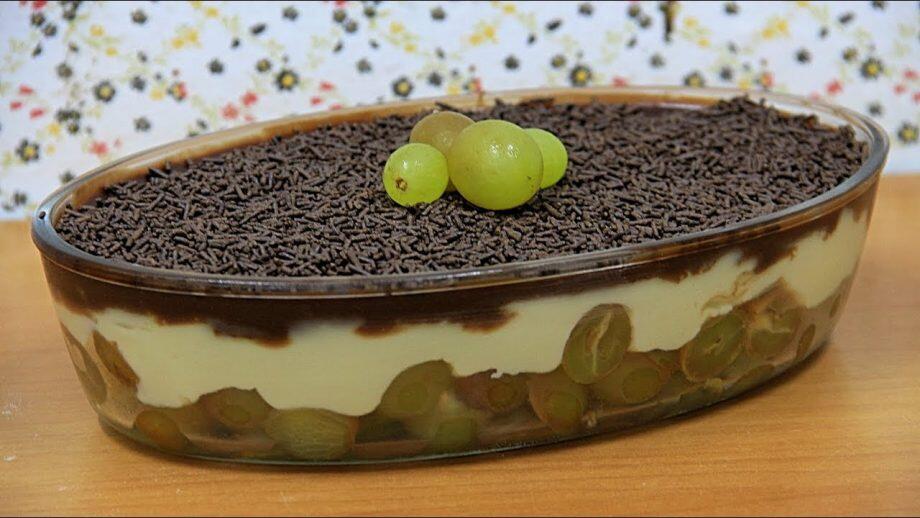 Torta surpresa de uva