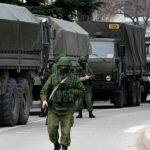 Tropas da Rússia em movimento próximas da fronteira com a Ucrânia