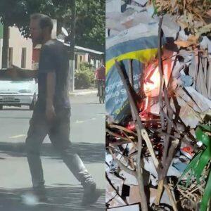 Andarilho e um dos locais onde ele teria ateado fogo