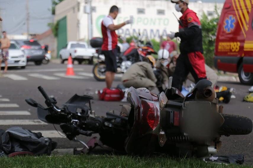 Local onde ocorreu o acidente em Campo Grande