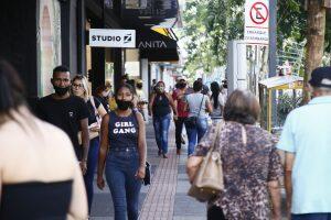O centro comercial de Campo Grande é um dos pontos "tentação" das famílias