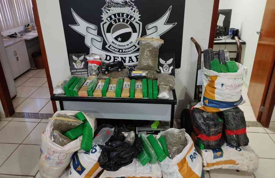 Droga foi apreendida na residência
