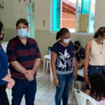 Senadora Simone Tebet com o secretário de Saúde