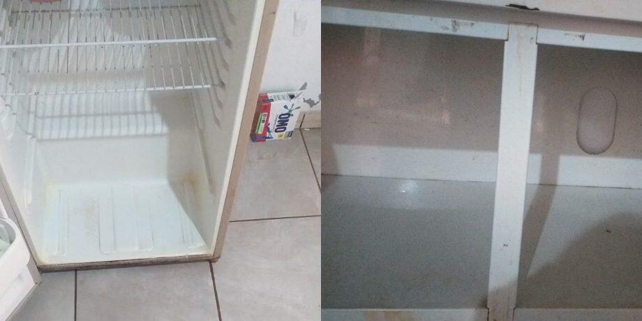 Sem nada na geladeira