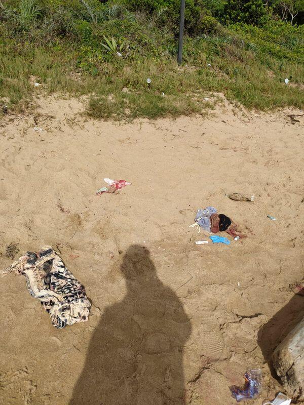 Foto do local quando foram resgatados