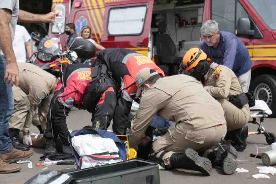 Vítima precisou ser reanimada pelos bombeiros
