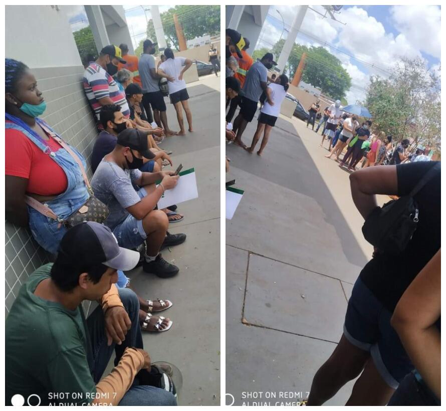Cliente também relata que a fila é debaixo de um sol forte e em dias de chuva