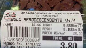 Etiqueta da padaria