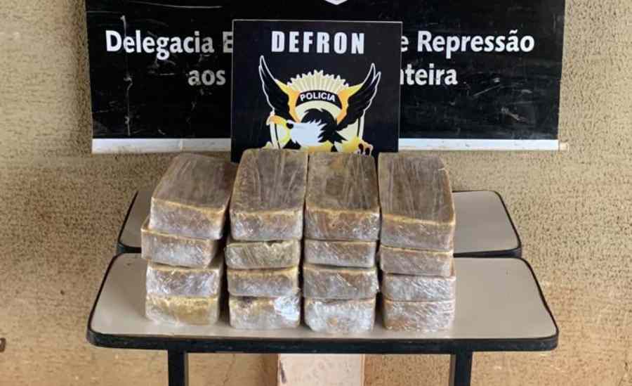 Droga foi apreendida