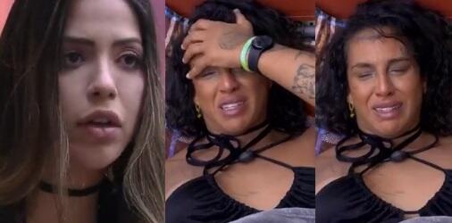 Momento em que Linn conta para Laís que encontrou coisas suas dentro do vaso sanitário