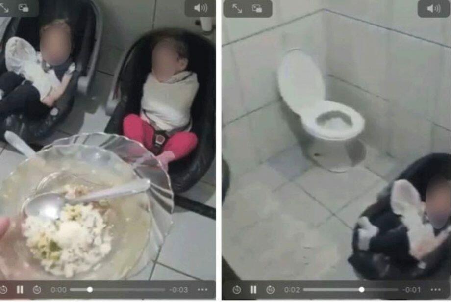 Crianças no vídeo  que foi divulgado nas redes sociais
