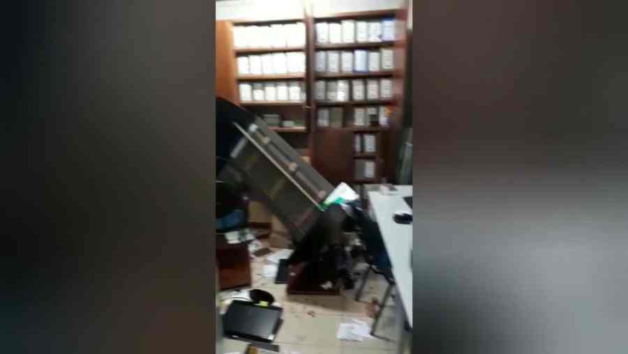 Local foi depredado pelo suspeito