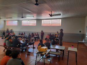 A palestra contou com a participação de cerca de 75 alunos