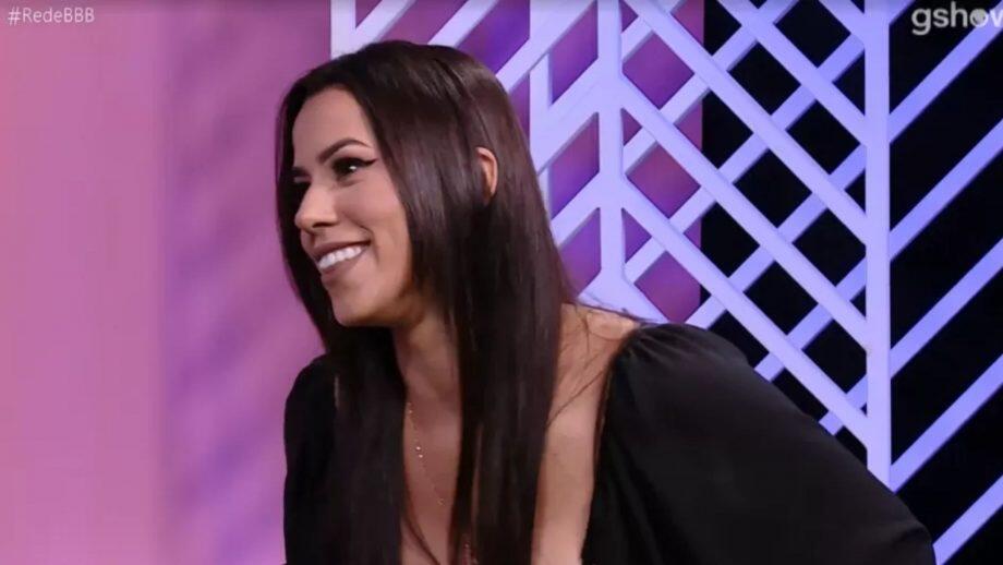 Larissa durante o Bate-papo BBB