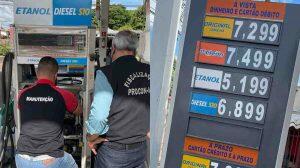 Posto que subiu combustível para R$ 7