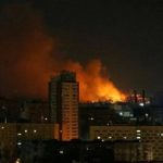 Explosão forte em Kiev (Reprodução/Reuters)