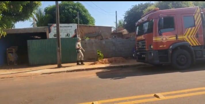 No local onde a onça entrou também funciona uma tapeçaria