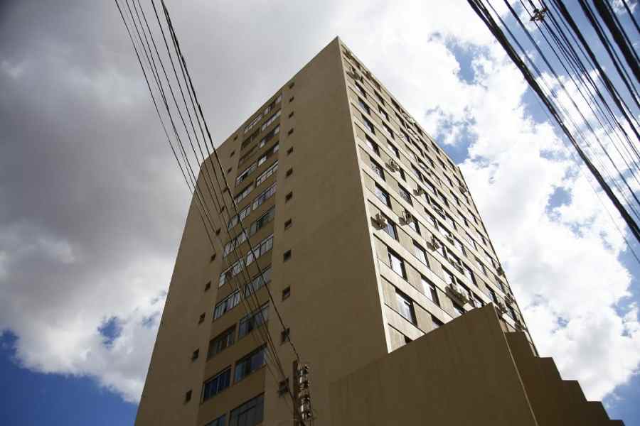Prédio onde ocorreu o incêndio