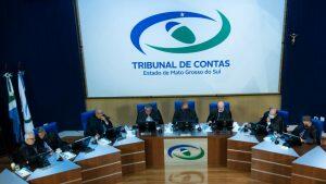 Conselheiros do TCE-MS durante sessão