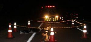 Andarilho morre em atropelamento na BR-163, em Nova Alvorada do Sul