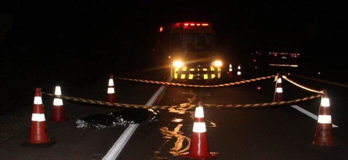 Andarilho morre em atropelamento na BR-163, em Nova Alvorada do Sul