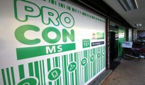 Fachada do Procon em Campo Grande