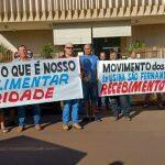 Protesto dos trabalhadores da Usina São Fernando