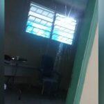Teto cedeu na sala de medicação da UPA Universitário - Reprodução