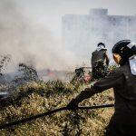 Incêndio em vegetação, Incêndio em terreno baldio, queimadas, fogo