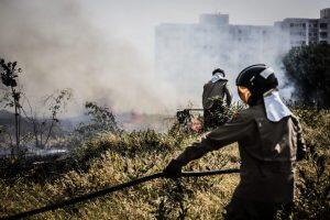 Incêndio em vegetação, Incêndio em terreno baldio, queimadas, fogo