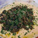 carne de sol com pirão de leite