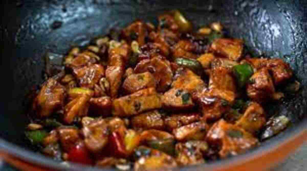 frango xadrez de frigideira