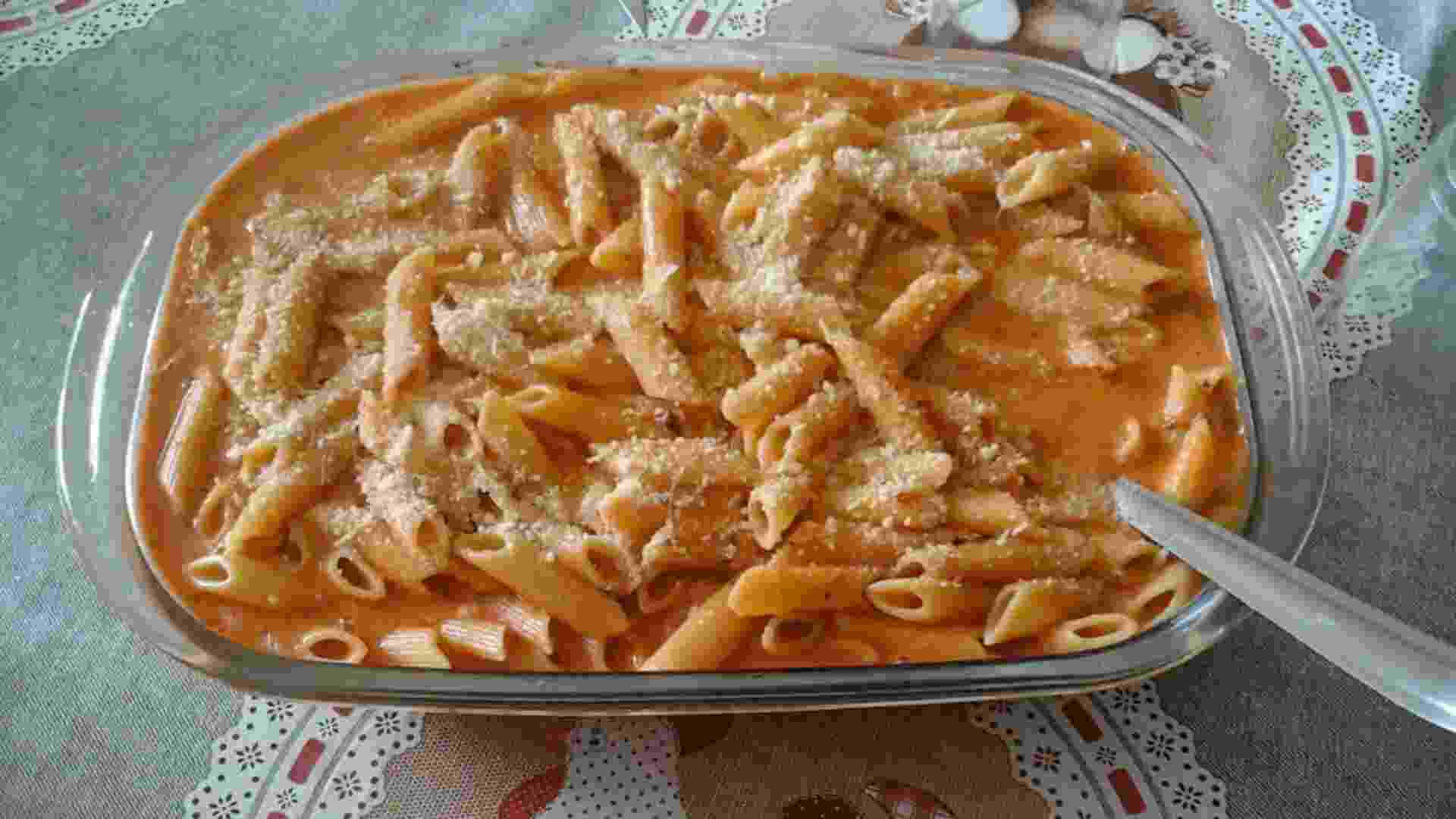Macarrão com calabresa