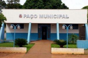 Fachada da prefeitura de Angélica