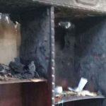 Imagem anexada aos autos mostra casa destruída por incêndio