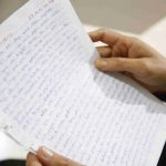 Lediane recorreu à escrita