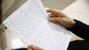 Lediane recorreu à escrita