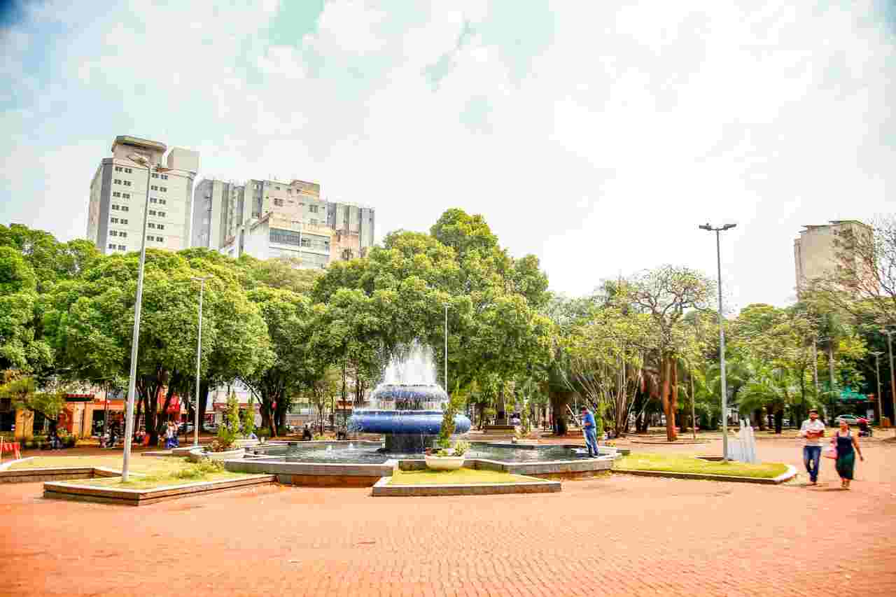 Campo Grande, Praça Ary Coelho, história da praça Ary Coelho