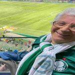 Maria no jogo do Palmeiras