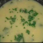 sopa de fubá com couve