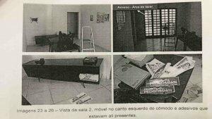 Material de campanha foi apreendido na casa de prostituição