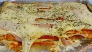 Bauru de forno com pão de forma